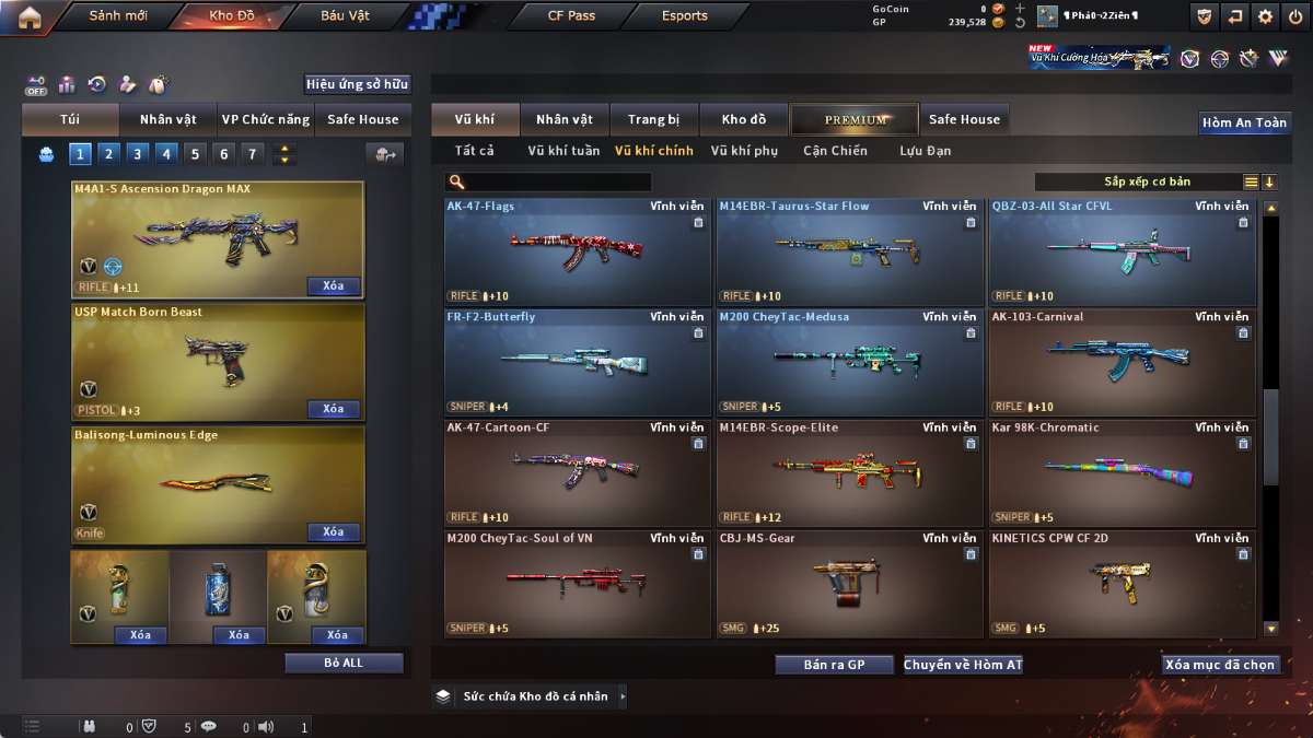 shop acc cf uy tin gia re